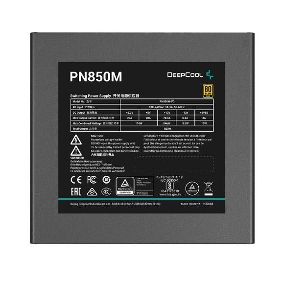 DeepCool Power Supply PN850M 850W 80Plus Gold  ATX 3.1 DeepCool Power Supply PN850M 850W 80Plus Gold  ATX 3.1